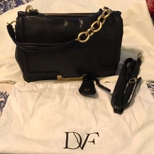 DVF leather shoulder.  NOT FOR SALE